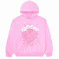 spider hoodie - light pink