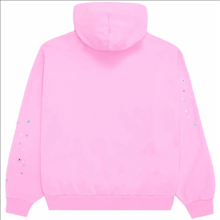 spider hoodie - light pink